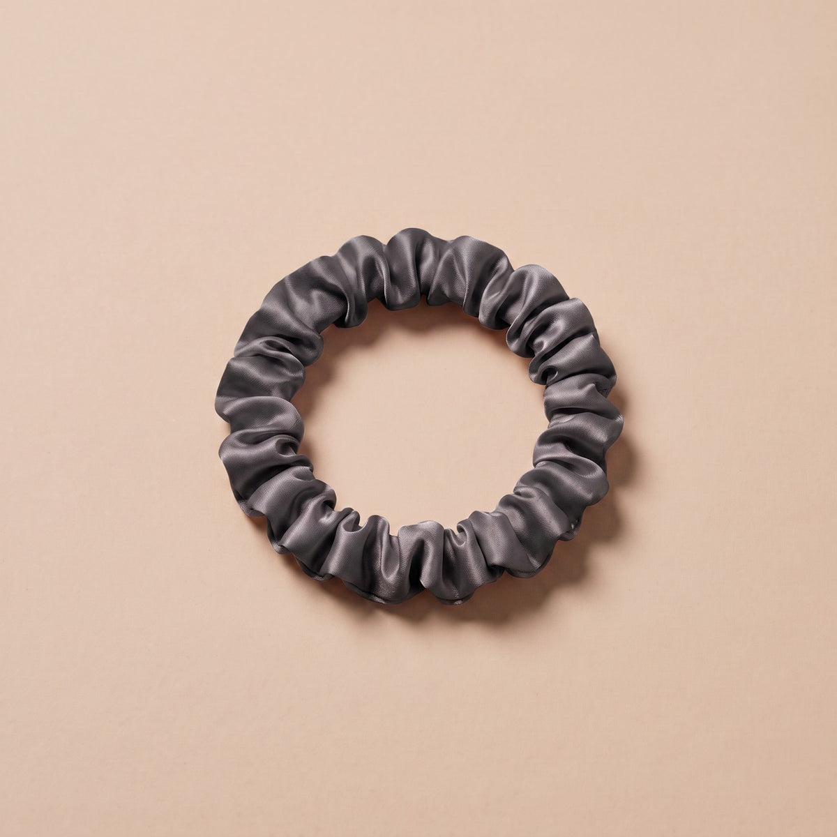 Cienka Gumka Scrunchie Nocny Grafit