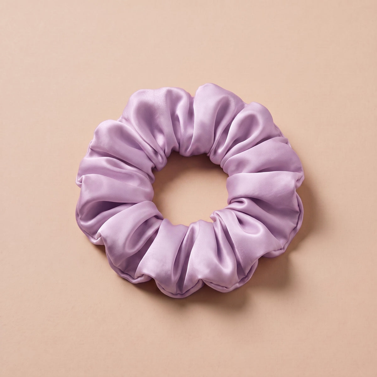 Jedwabna Gumka Scrunchie Liliowy